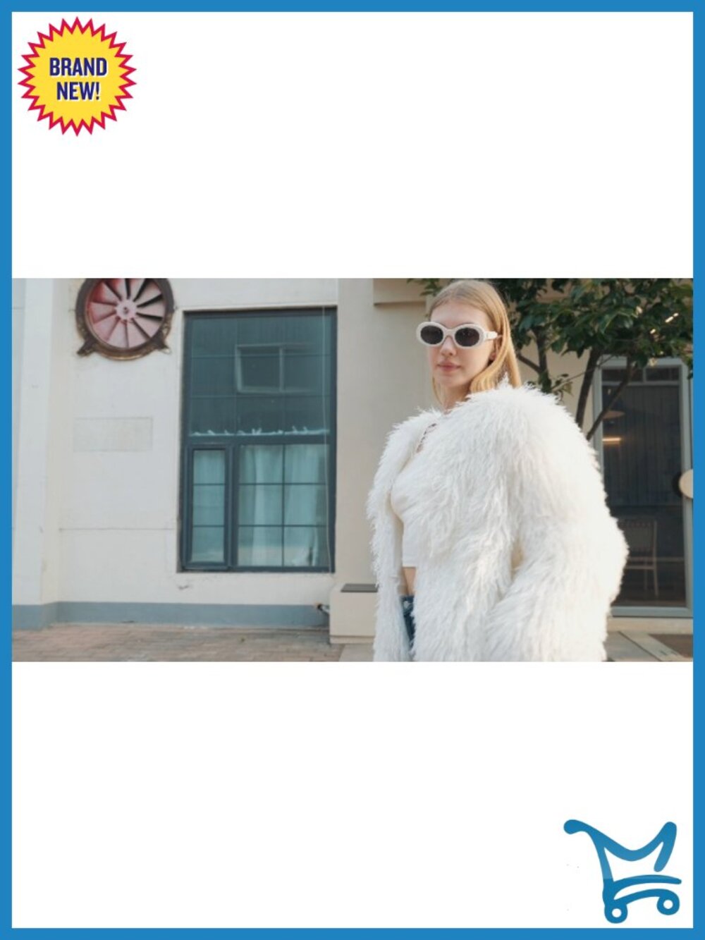 Faux Fur Coat for Women Plus Size Fluffy Jacket Long Sleeve Winter Outerwear - Picture 5 of 5